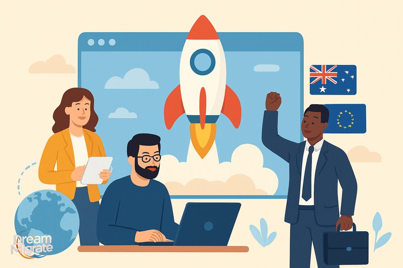 10 بهترین کشورها برای مهاجرت از طریق استارتاپ ۱۰ شغل پردرآمد برای مهاجرت کاری,بهترین کشورها برای مهاجرت استارتاپی,مهاجرت از طریق استارتاپ